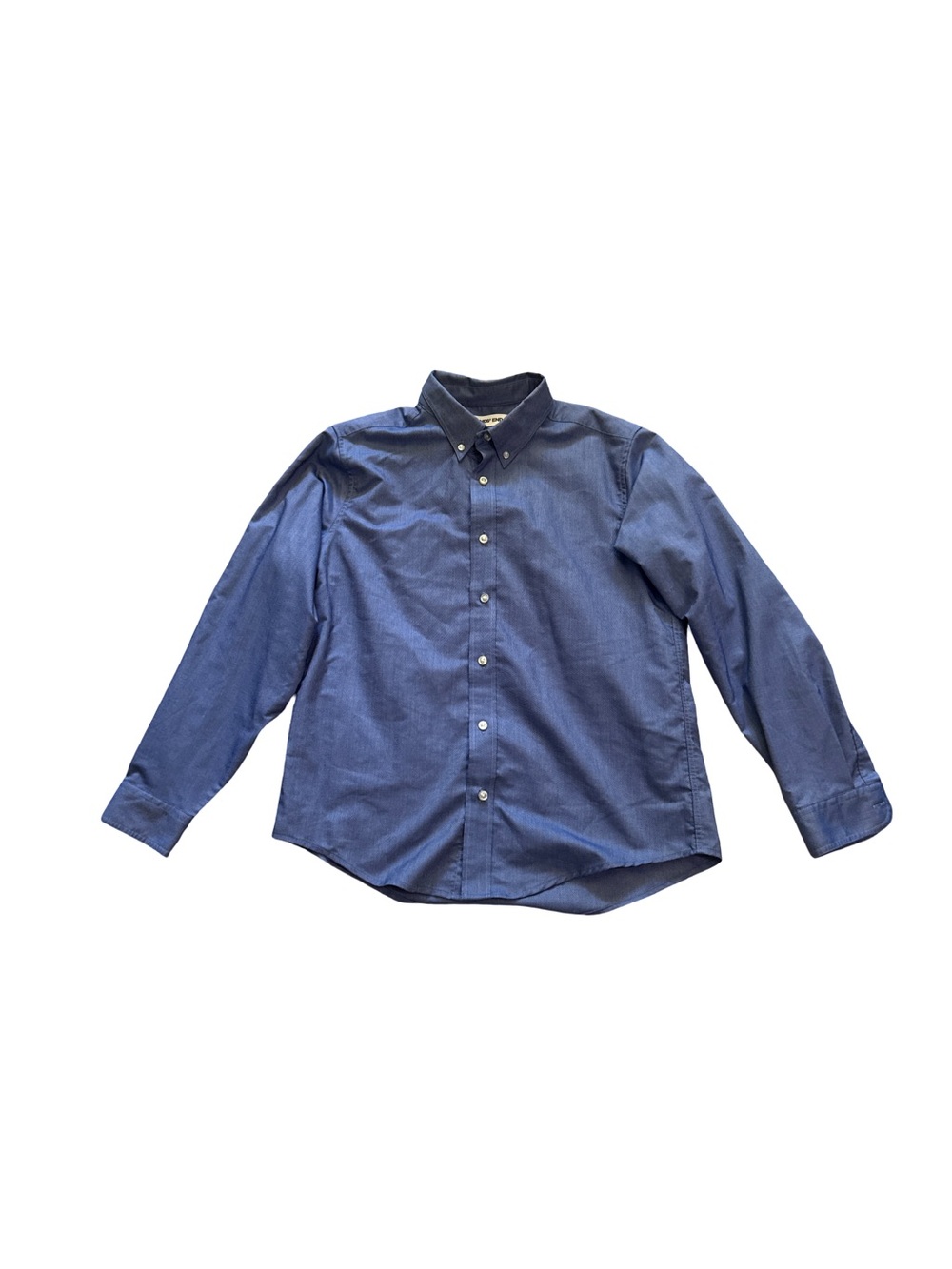 Land’s End Boy’s Size 16 Long-Sleeve Button-Down Shirt - Blue